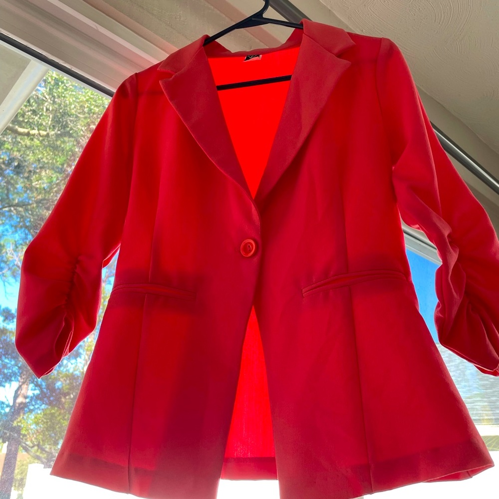 Peach colored blazer